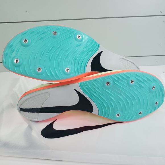 Nike ZoomX Dragonfly Barely Volt Hyper Orange Track Field Spike size Men's 13 - Picture 8 of 10